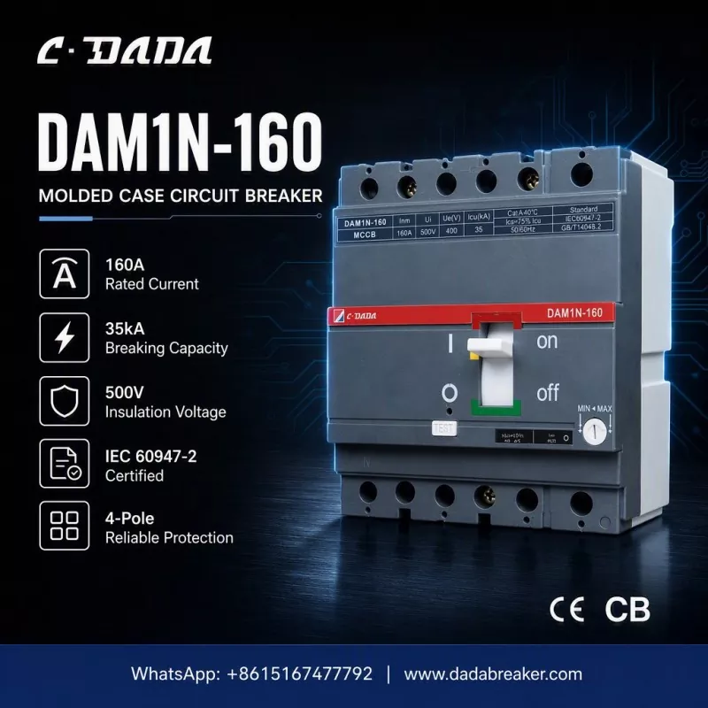 Protección de precisión para redes industriales: el MCCB C·DADA DAM1N-160